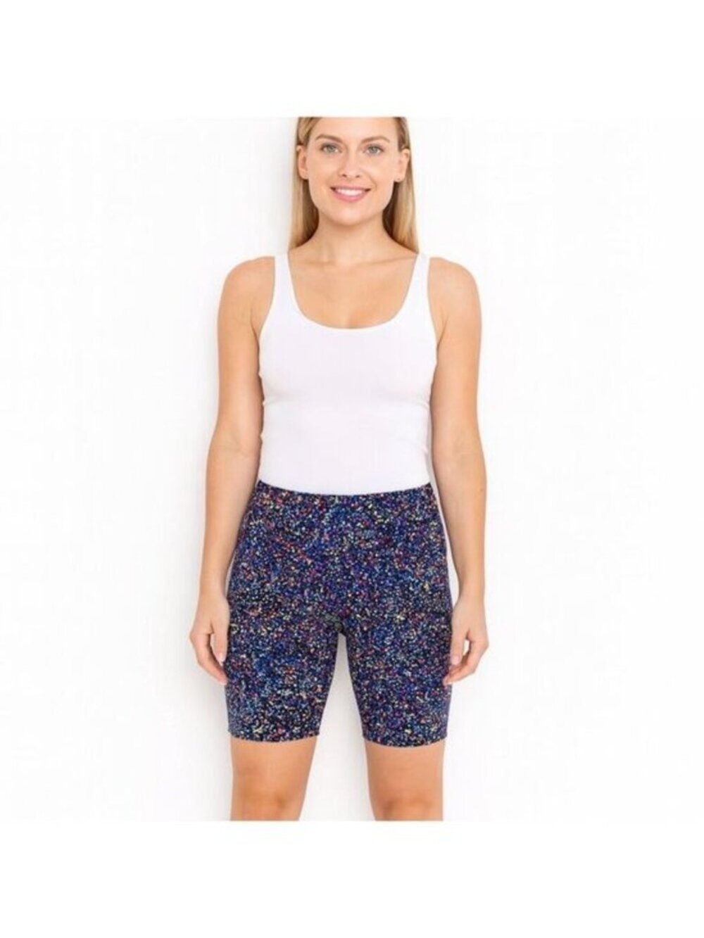 Rafaella Comfort Bermuda Shorts | Multicolor Floral Print | Size 14